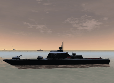 Warship battle simulation
